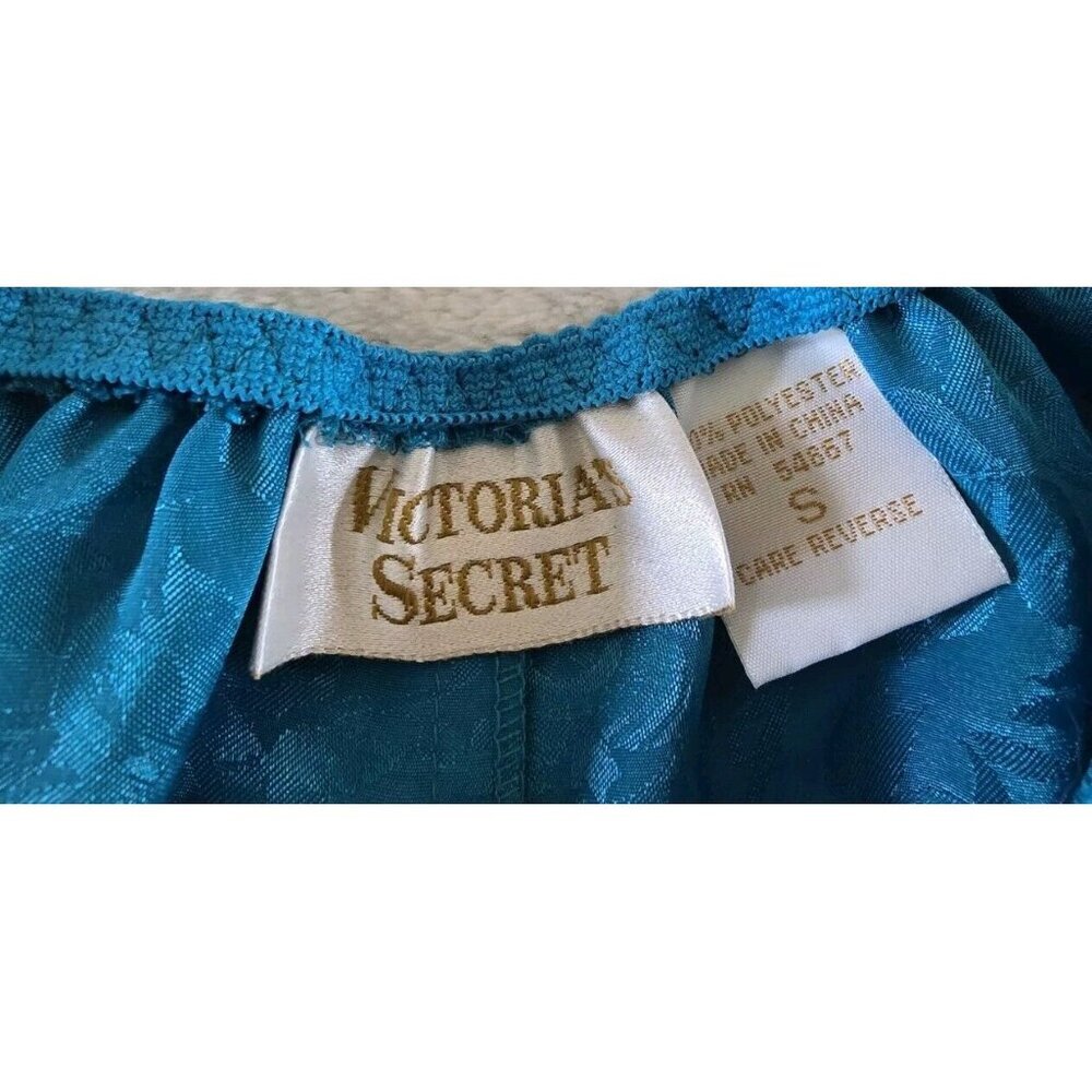 Vintage‎ Victoria's Secret High Cut Lingerie Bottoms Satin Size Small Gold Label - Picture 4 of 6